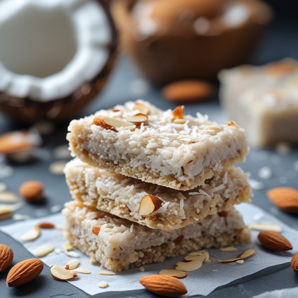 Frozen Coconut Almond Protein Bars
