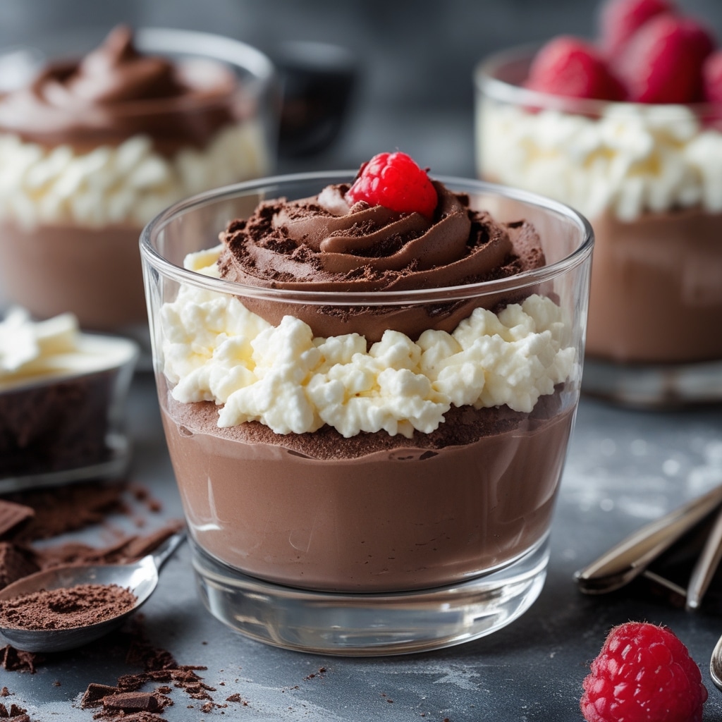 High Protein Cottage Cheese Chocolate Mousse