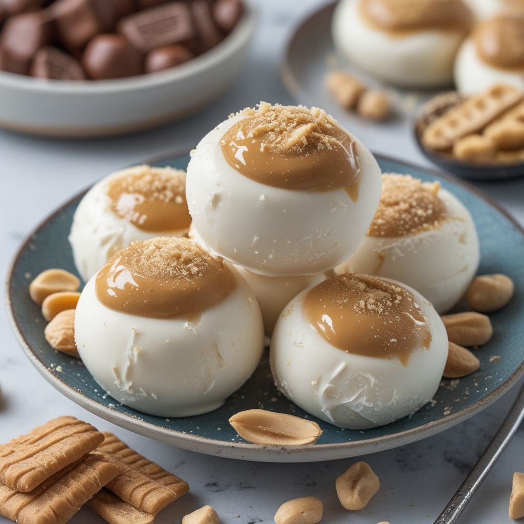Frozen Greek Yogurt Peanut Butter Bites