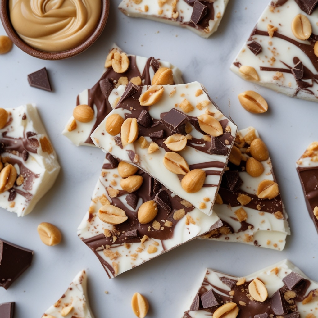 Chocolate Peanut Butter Yogurt Bark