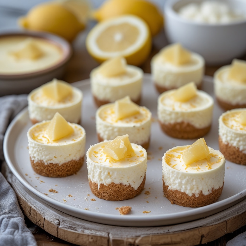 Cottage Cheese Lemon Cheesecake Bites