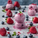 Frozen Berry Greek Yogurt Protein Bites