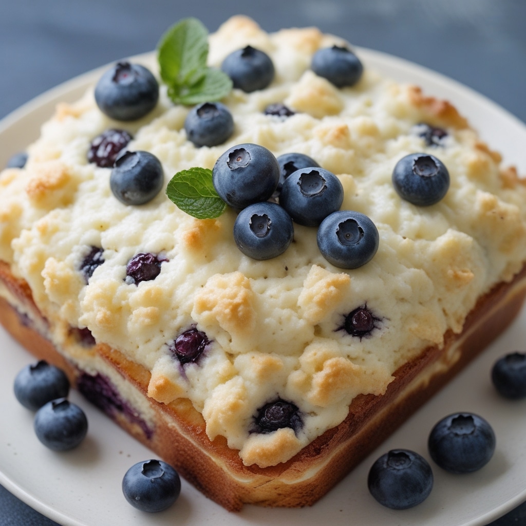 Blueberry Fluffy Cottage Cheese Cloud Bread