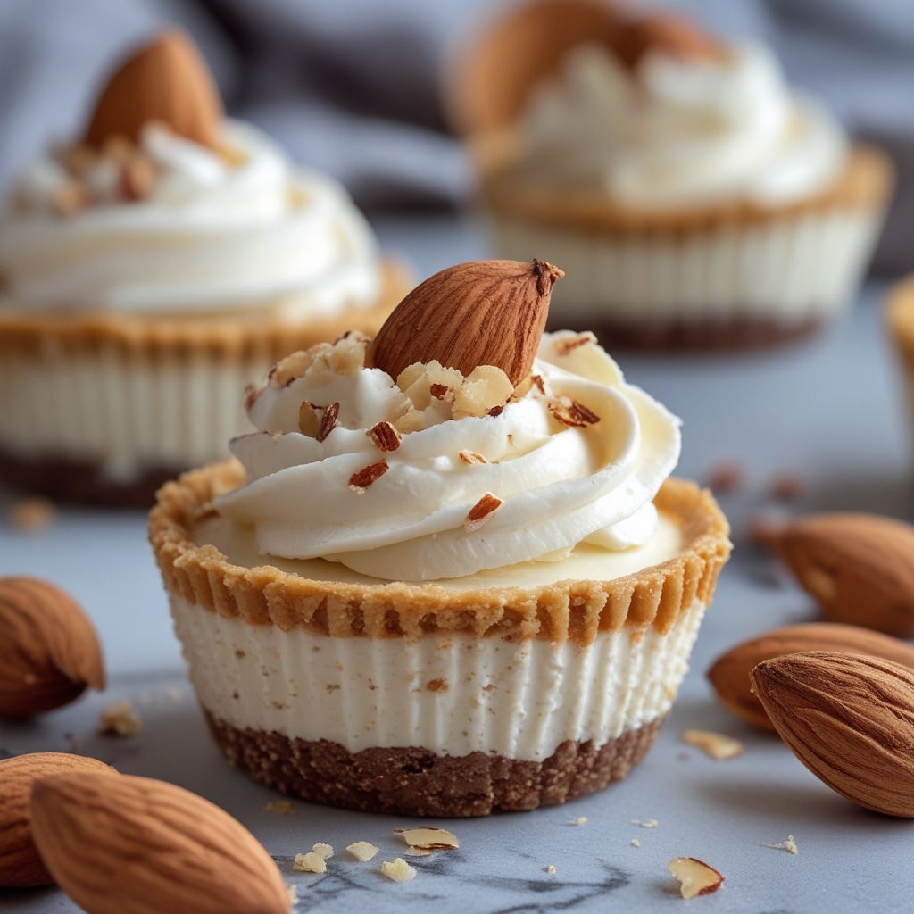 Vanilla Almond Protein Cheesecake Cups