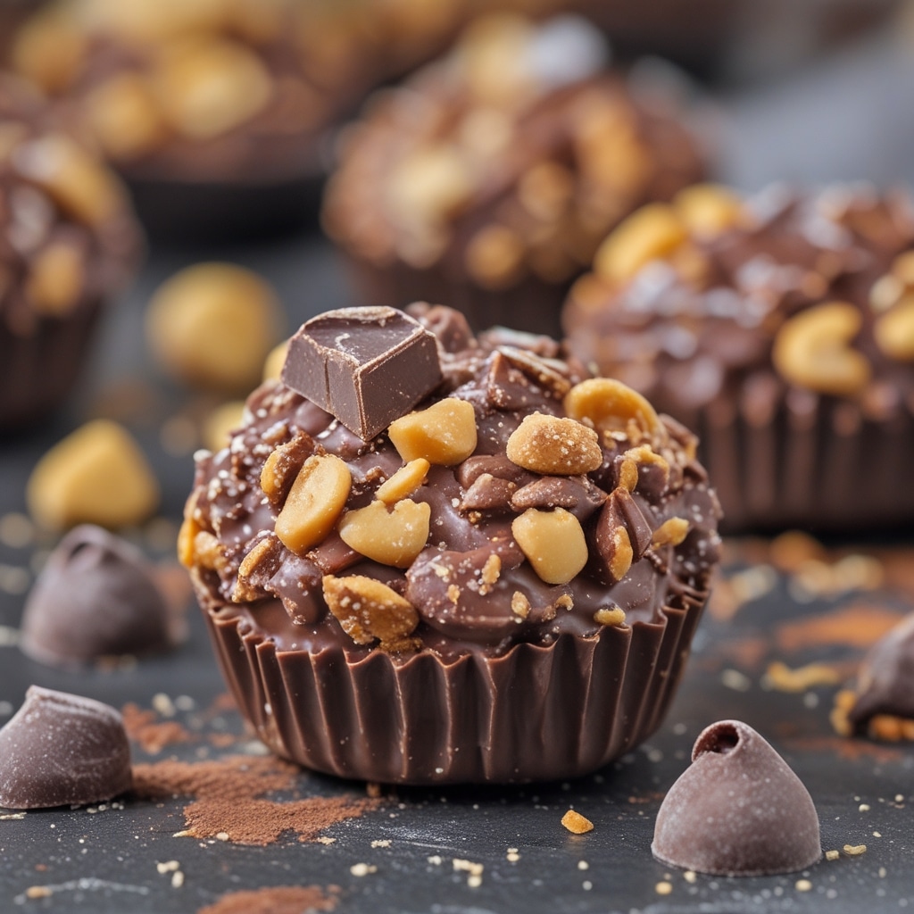 Chocolate Peanut Butter Protein Crunch Bites