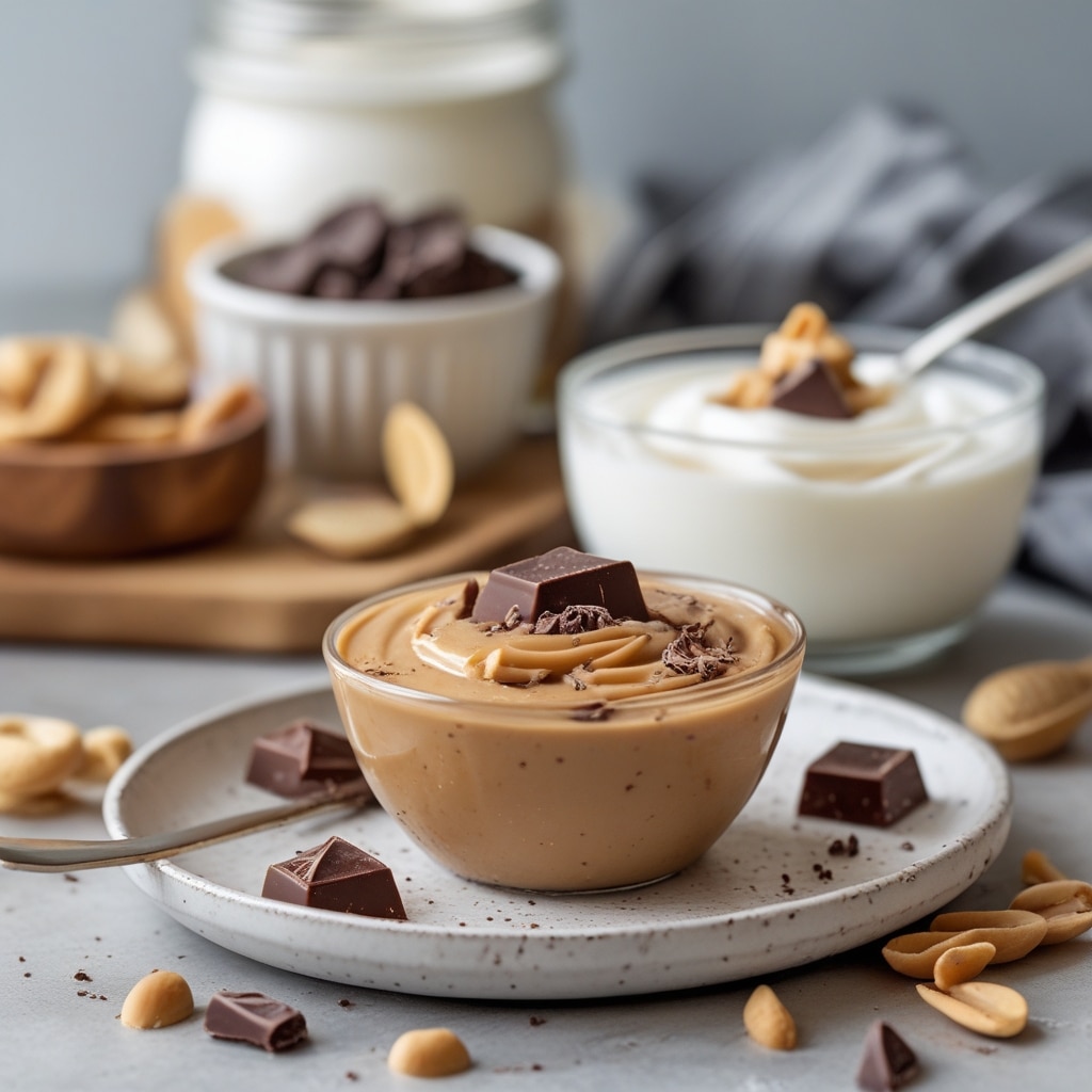 Peanut Butter Chocolate Greek Yogurt Snack