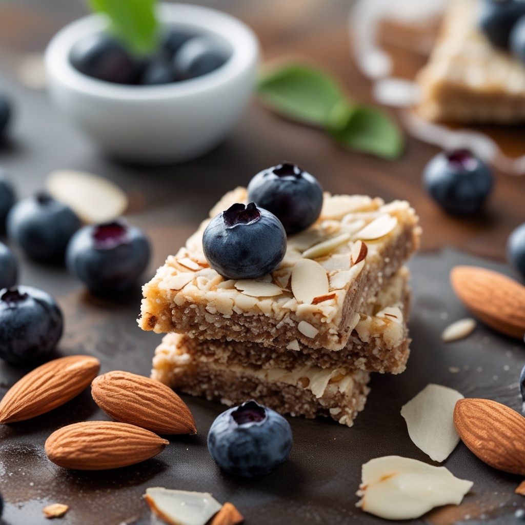 Blueberry Almond Keto Snack Bars