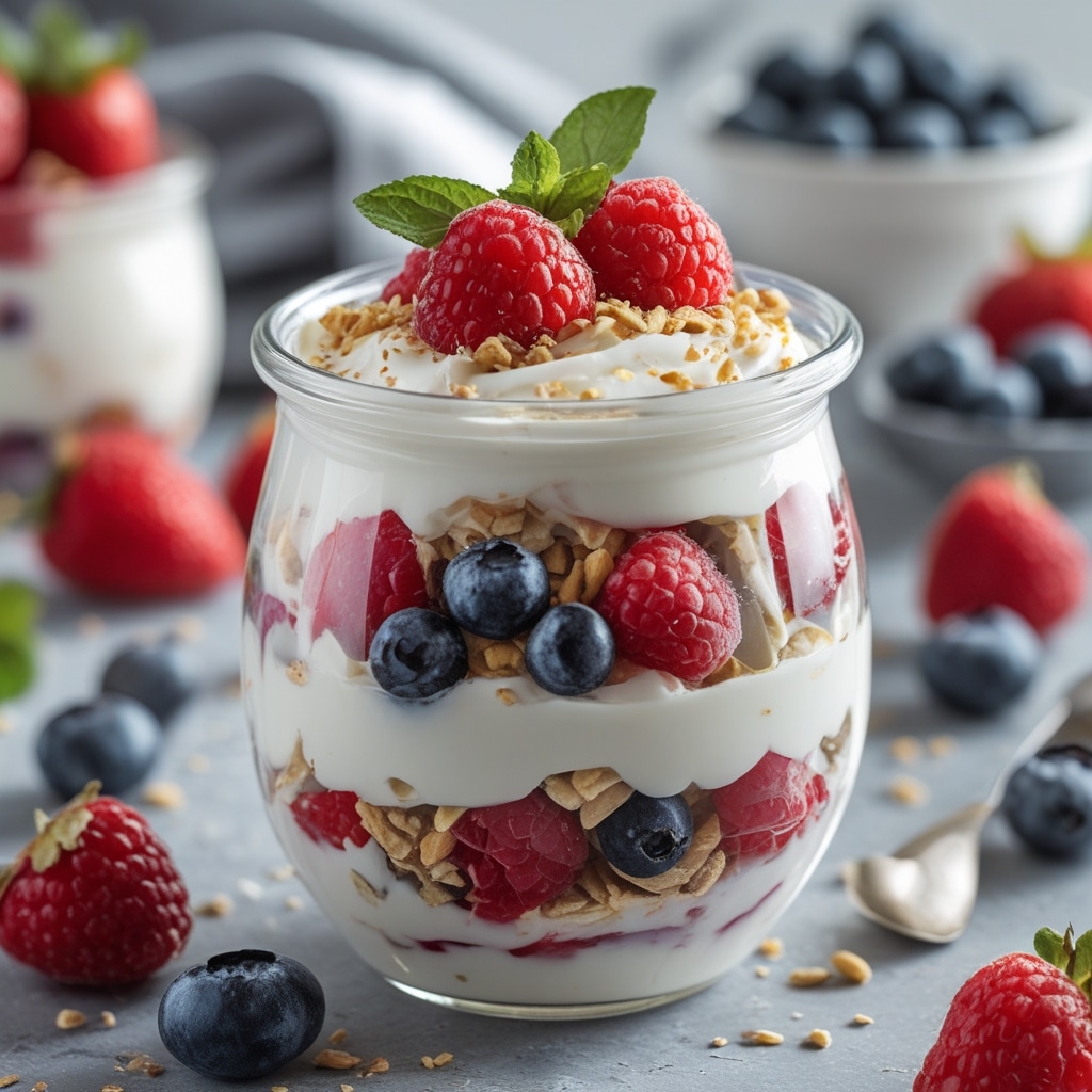 Loaded Greek Yogurt Parfait with Berries