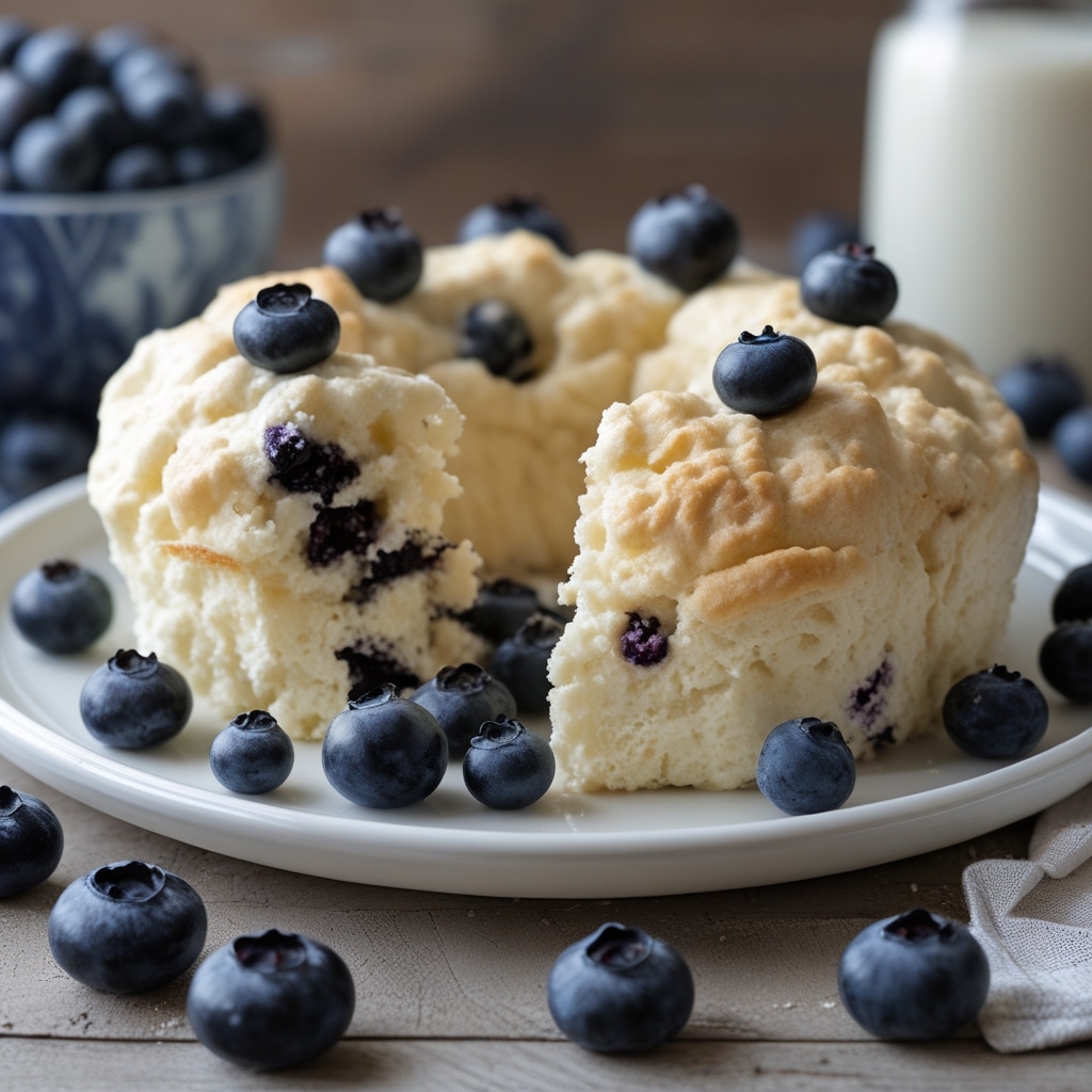 Blueberry Fluffy Cottage Cheese Cloud Bread