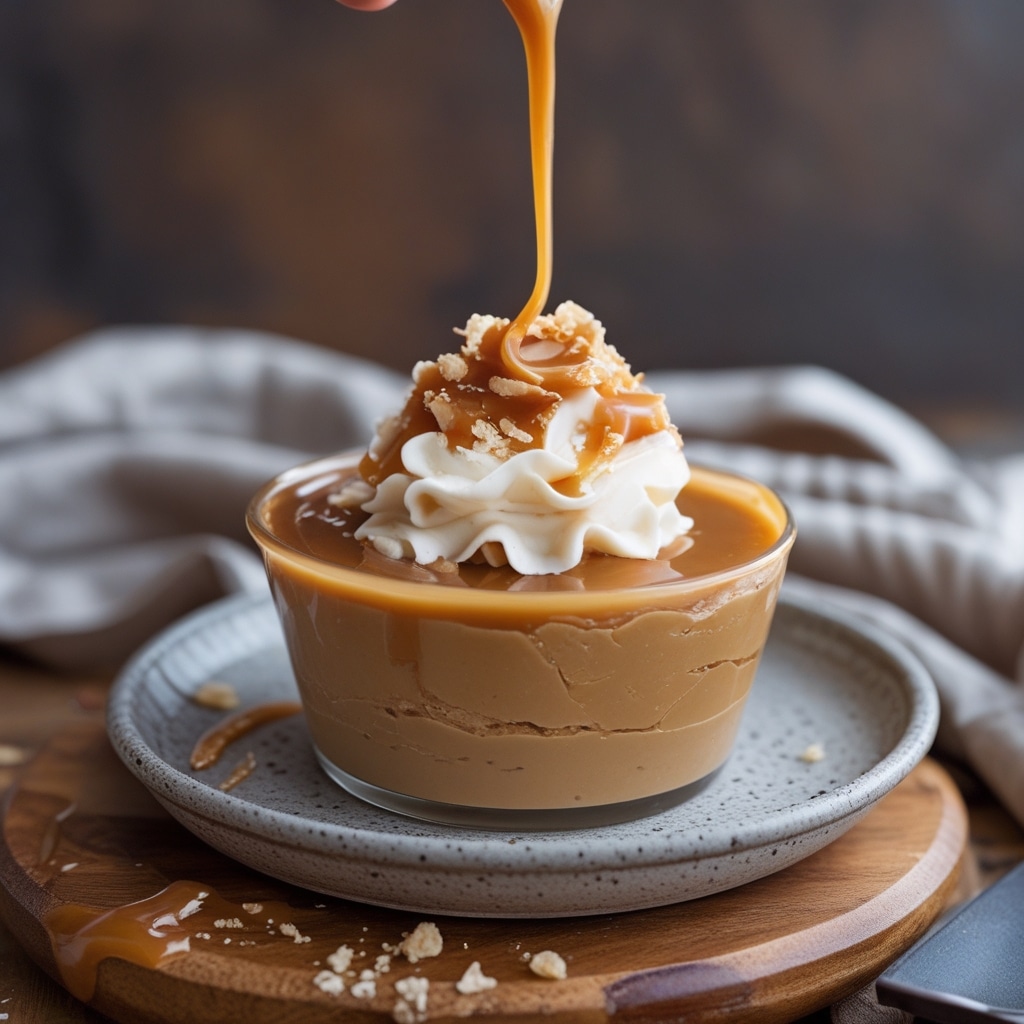 Keto Caramel Protein Pudding Cups