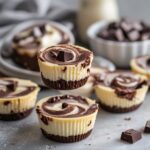 Keto Chocolate Swirl Cheesecake Bites