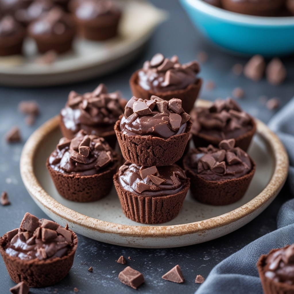 No Bake Protein Brownie Bites