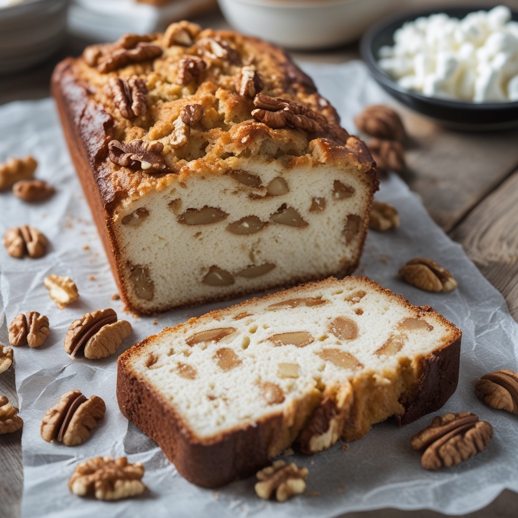 Cottage Cheese Bread with Walnuts