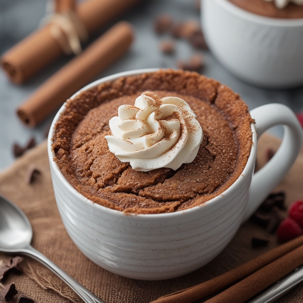 Cinnamon Swirl Protein Mug Cake