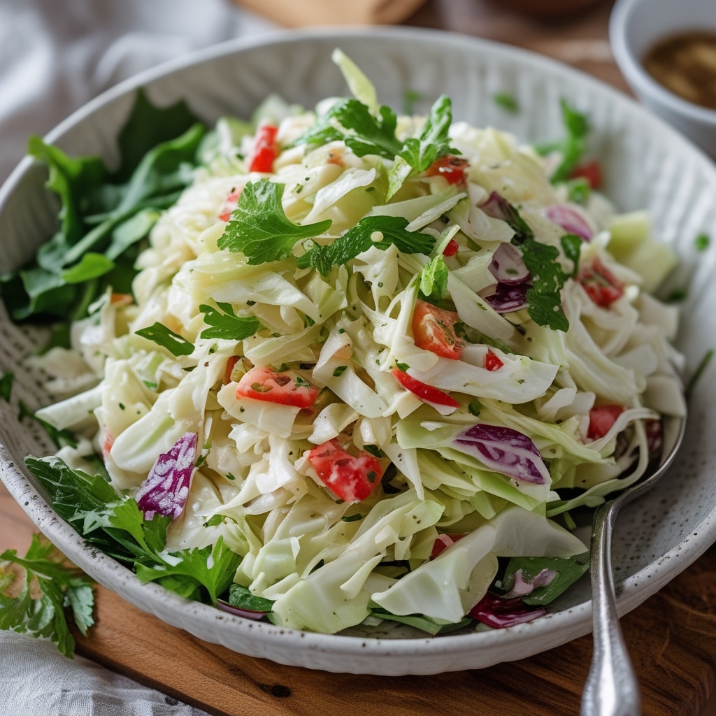 Healthy cabbage salad