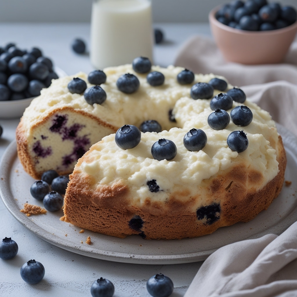Blueberry Fluffy Cottage Cheese Cloud Bread