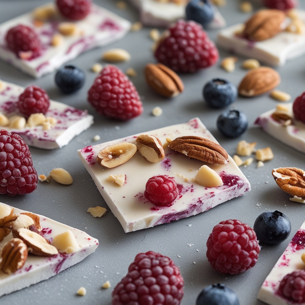 Frozen Protein Bark with Berries and Nuts