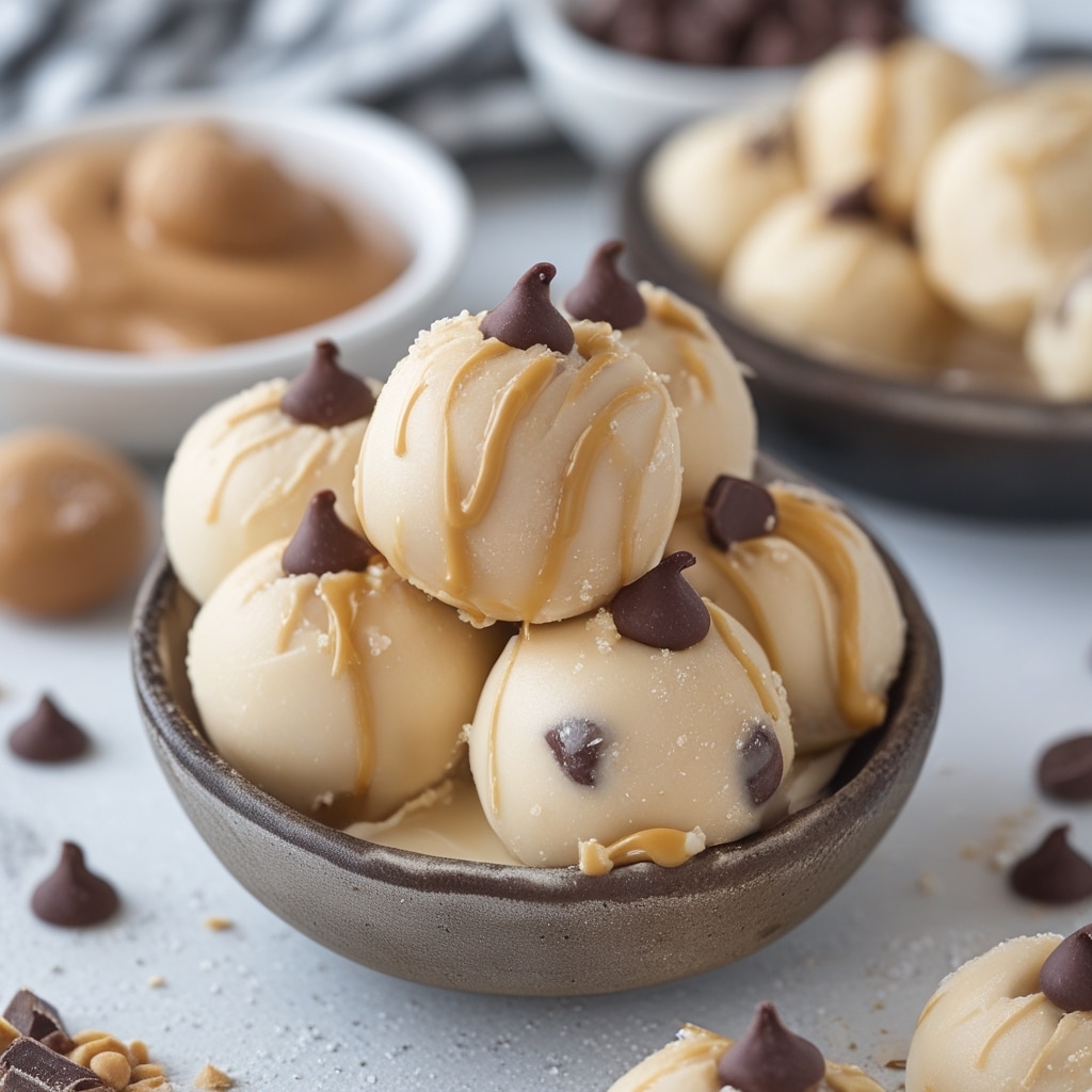 Frozen Greek Yogurt Peanut Butter Bites with Chocolate Chips 2025
