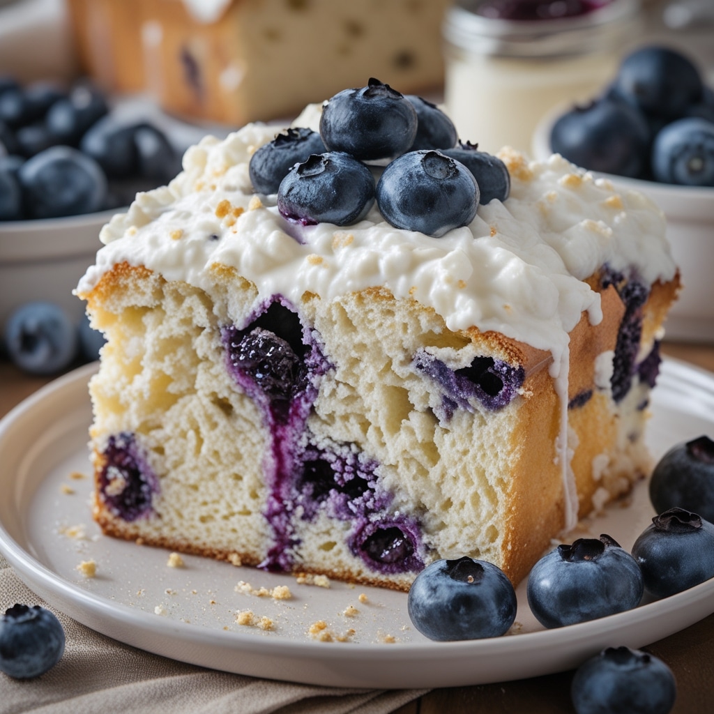 Blueberry Fluffy Cottage Cheese Cloud Bread