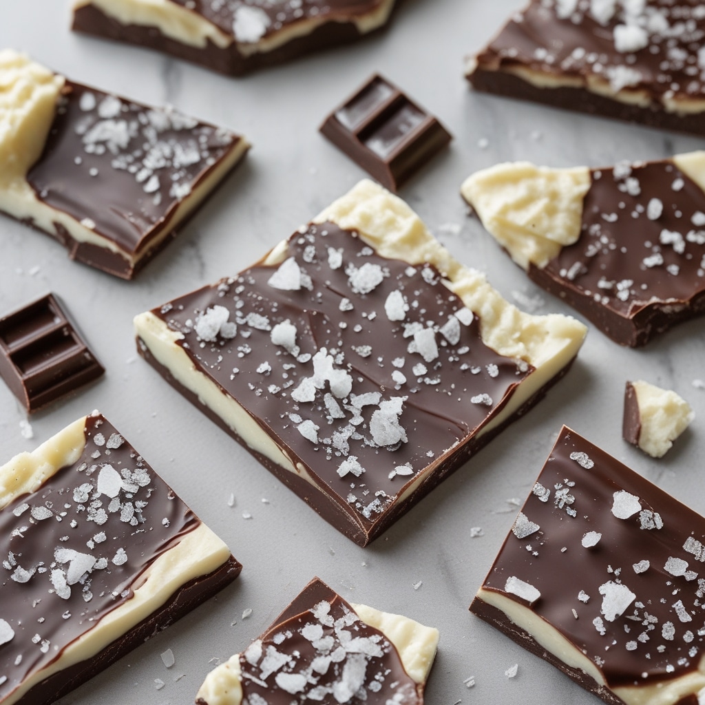 Dark Chocolate Sea Salt Cottage Cheese Bark