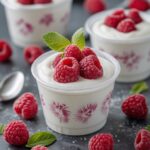 Frozen Raspberry Greek Yogurt Cups