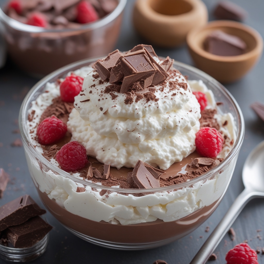 Chocolate Whipped Cottage Cheese Mousse