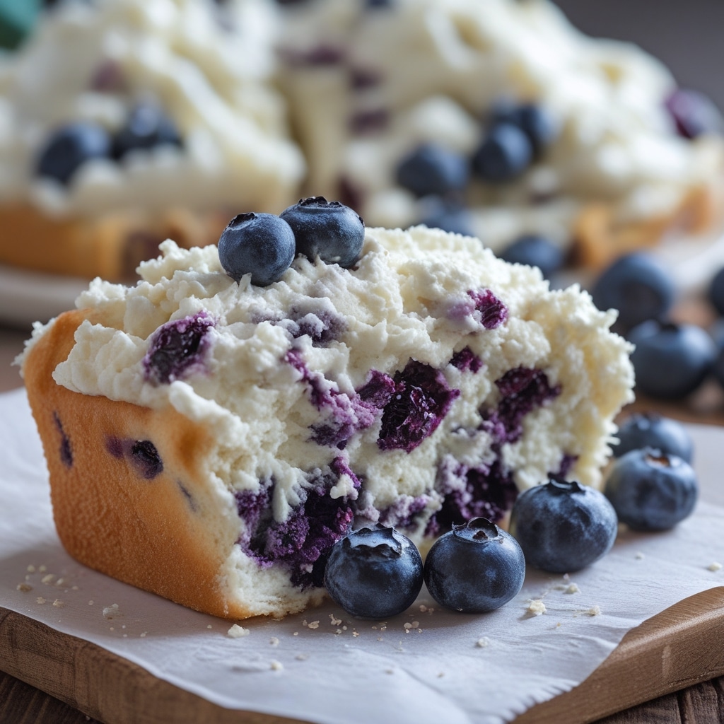 Blueberry Fluffy Cottage Cheese Cloud Bread
