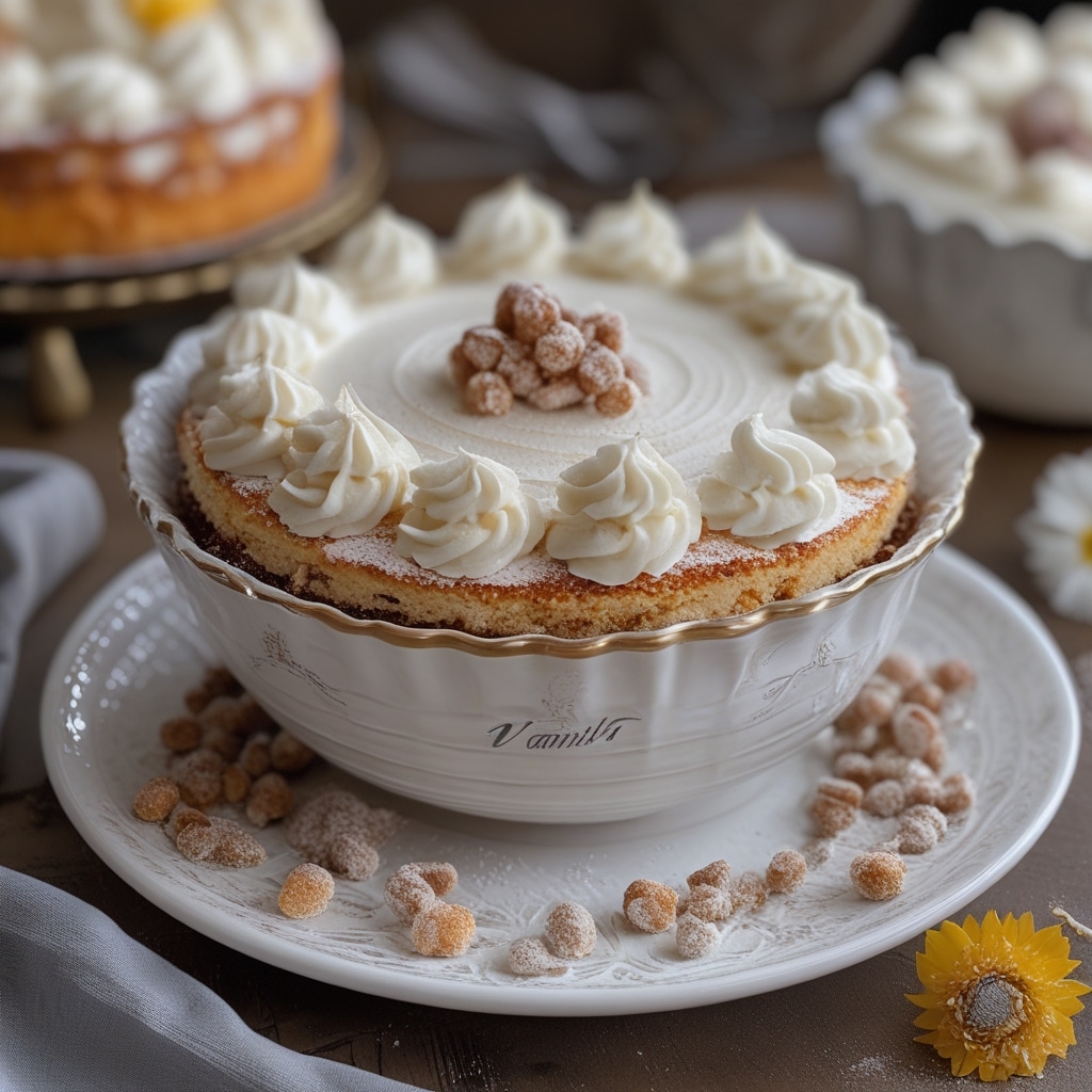 Royal Vanilla Cake Bowl
