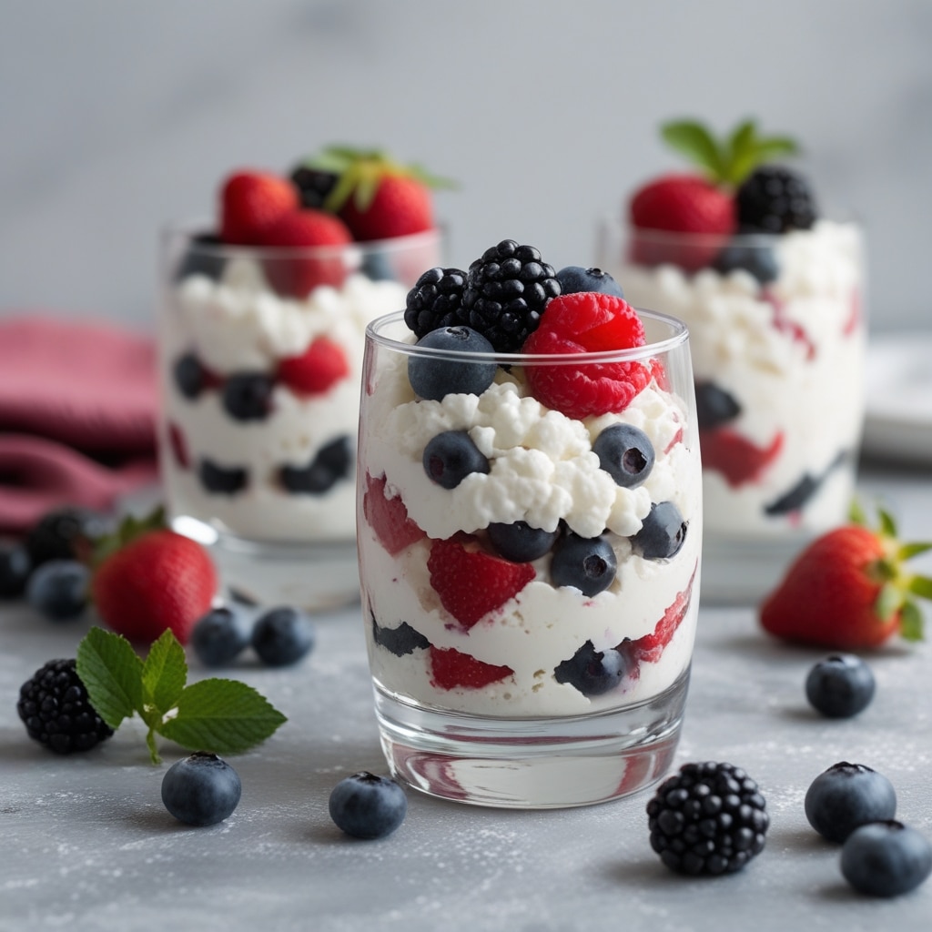 Triple Berry Cottage Cheese Parfait
