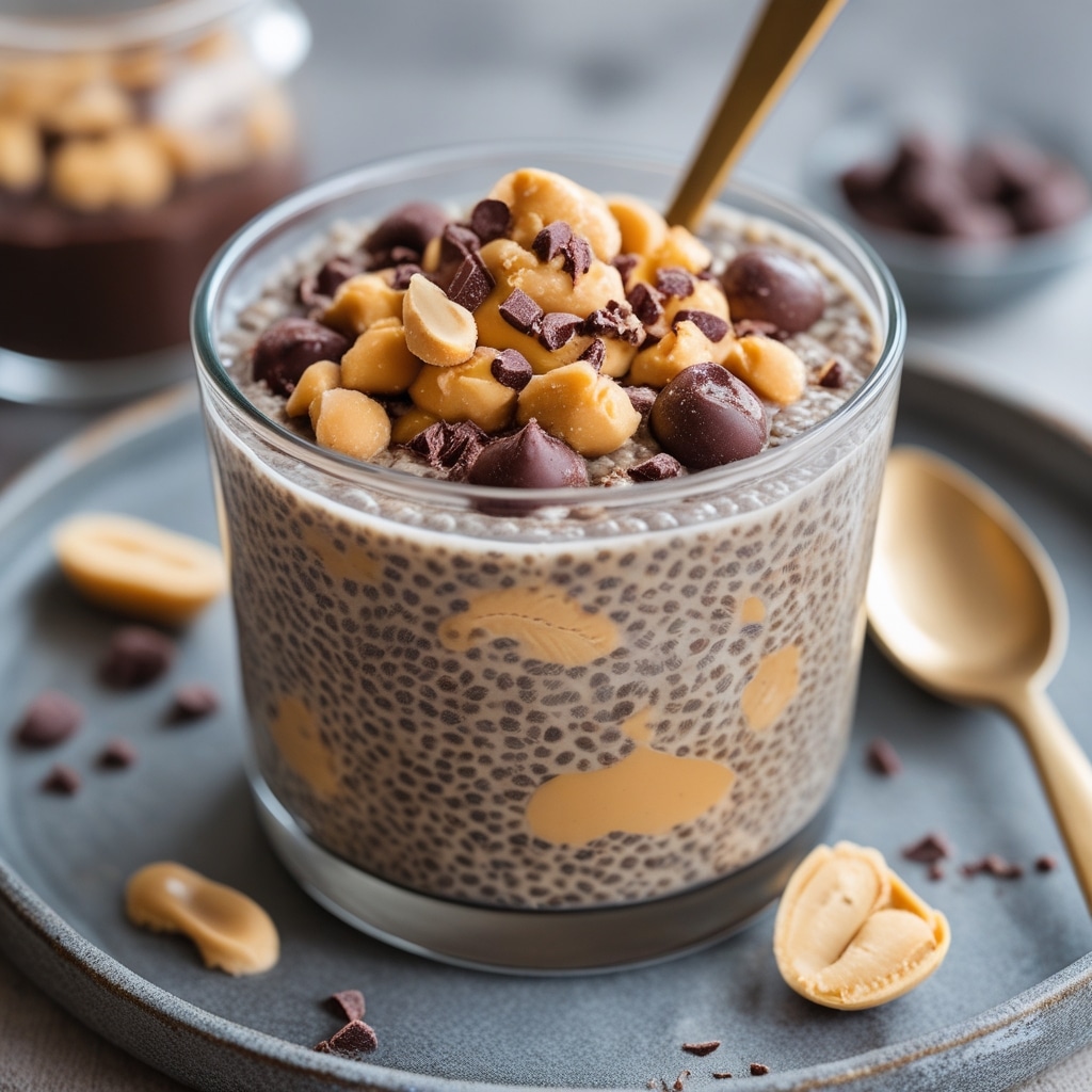 Chocolate Peanut Butter Chia Pudding