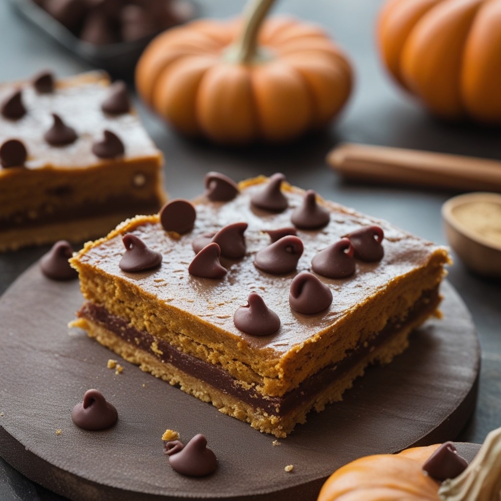 Pumpkin Bars with Chocolate Chips