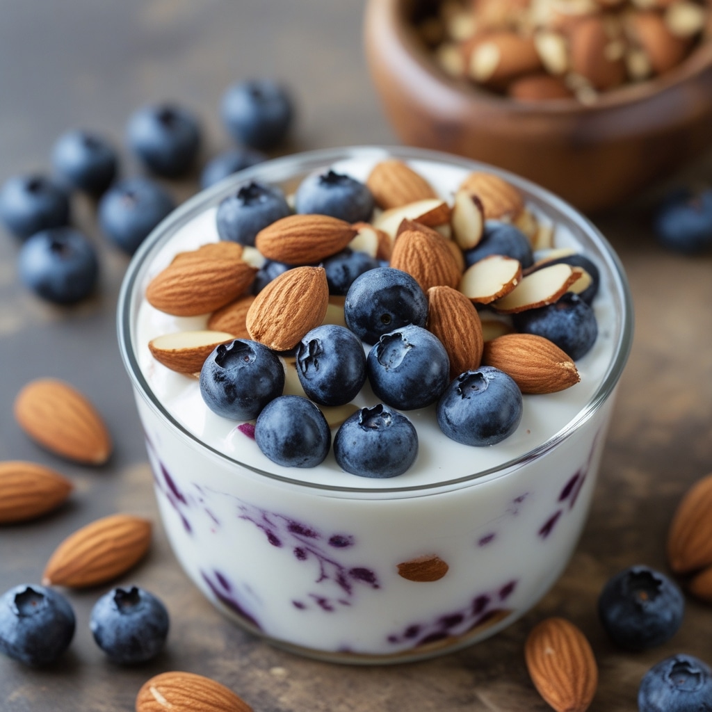 Blueberry Almond Keto Yogurt Clusters