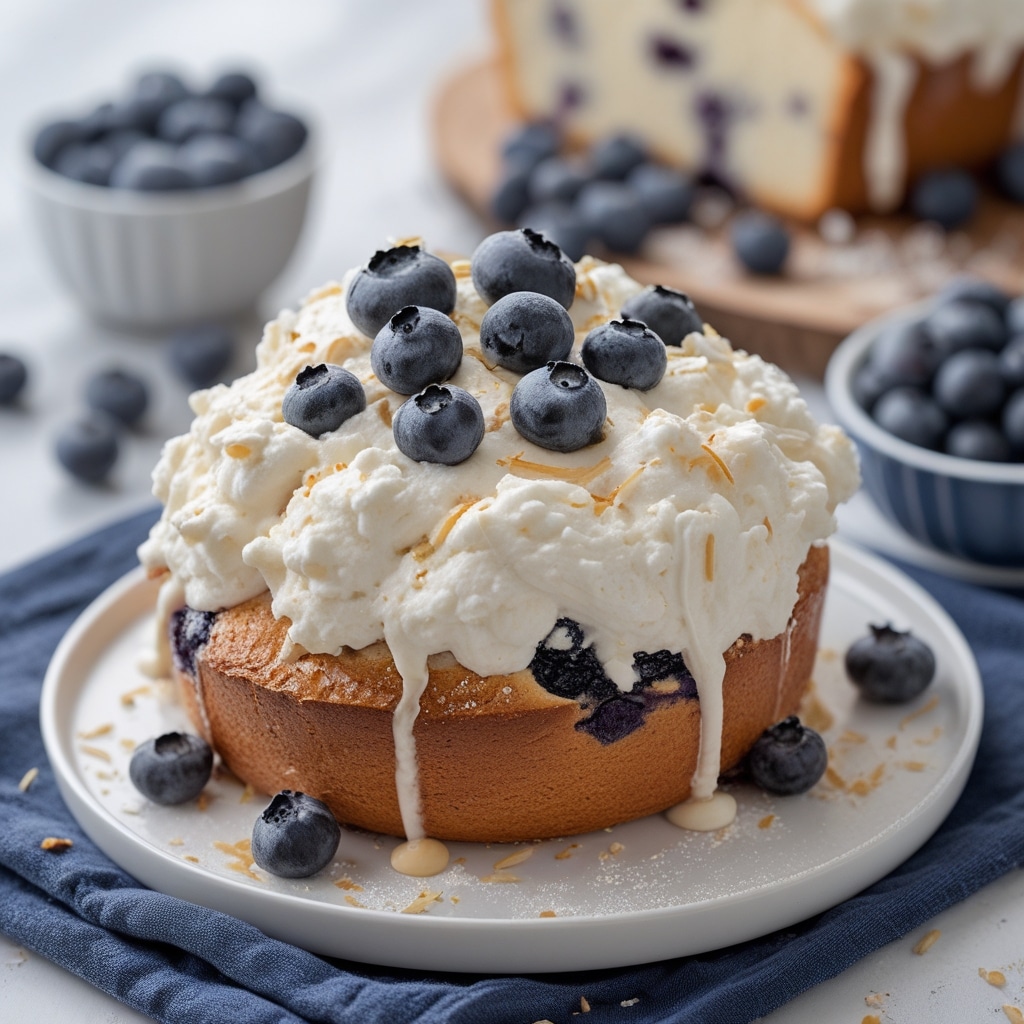 Blueberry Fluffy Cottage Cheese Cloud Bread