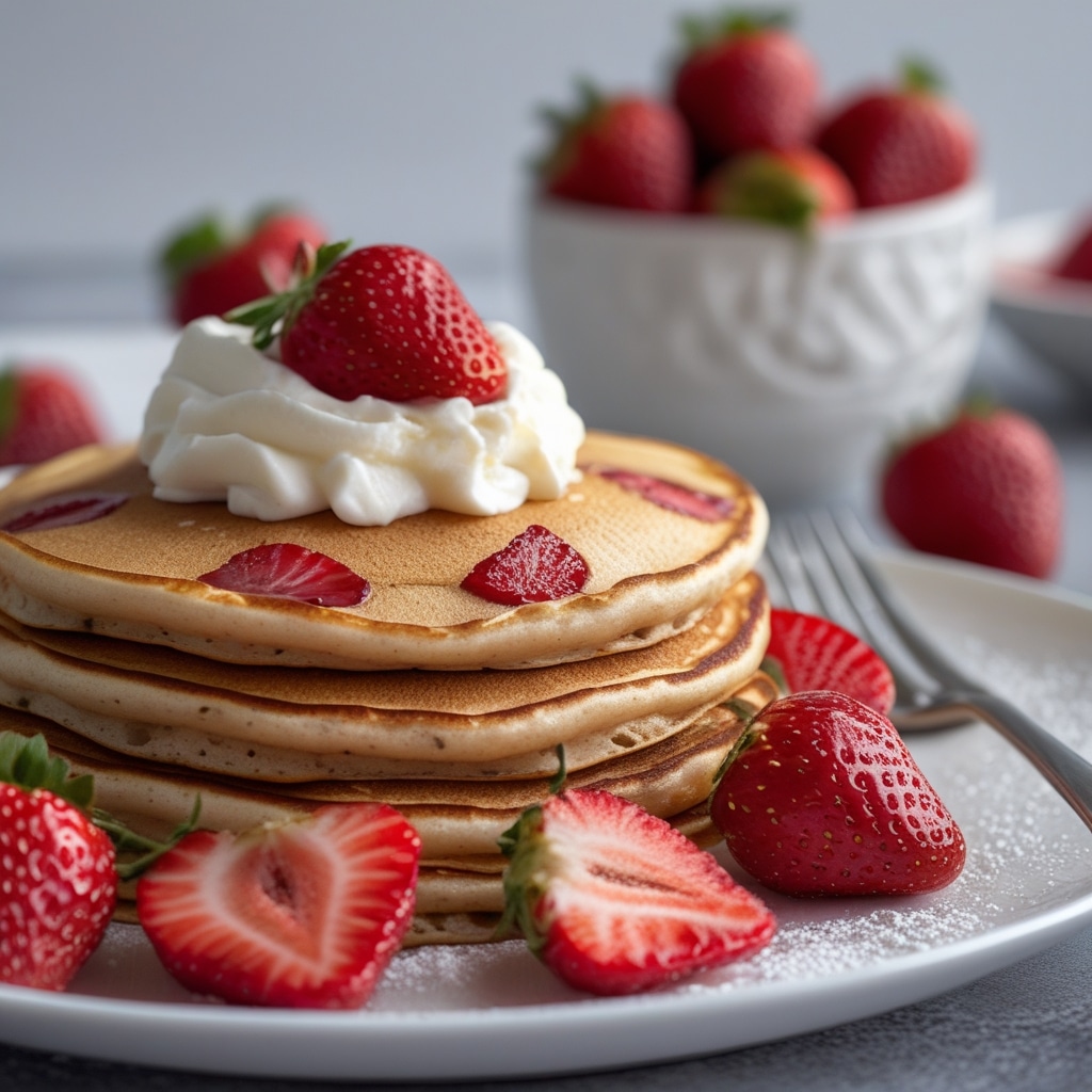 Strawberry pancakes