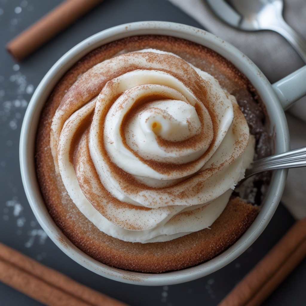 Cinnamon Swirl Protein Mug Cake