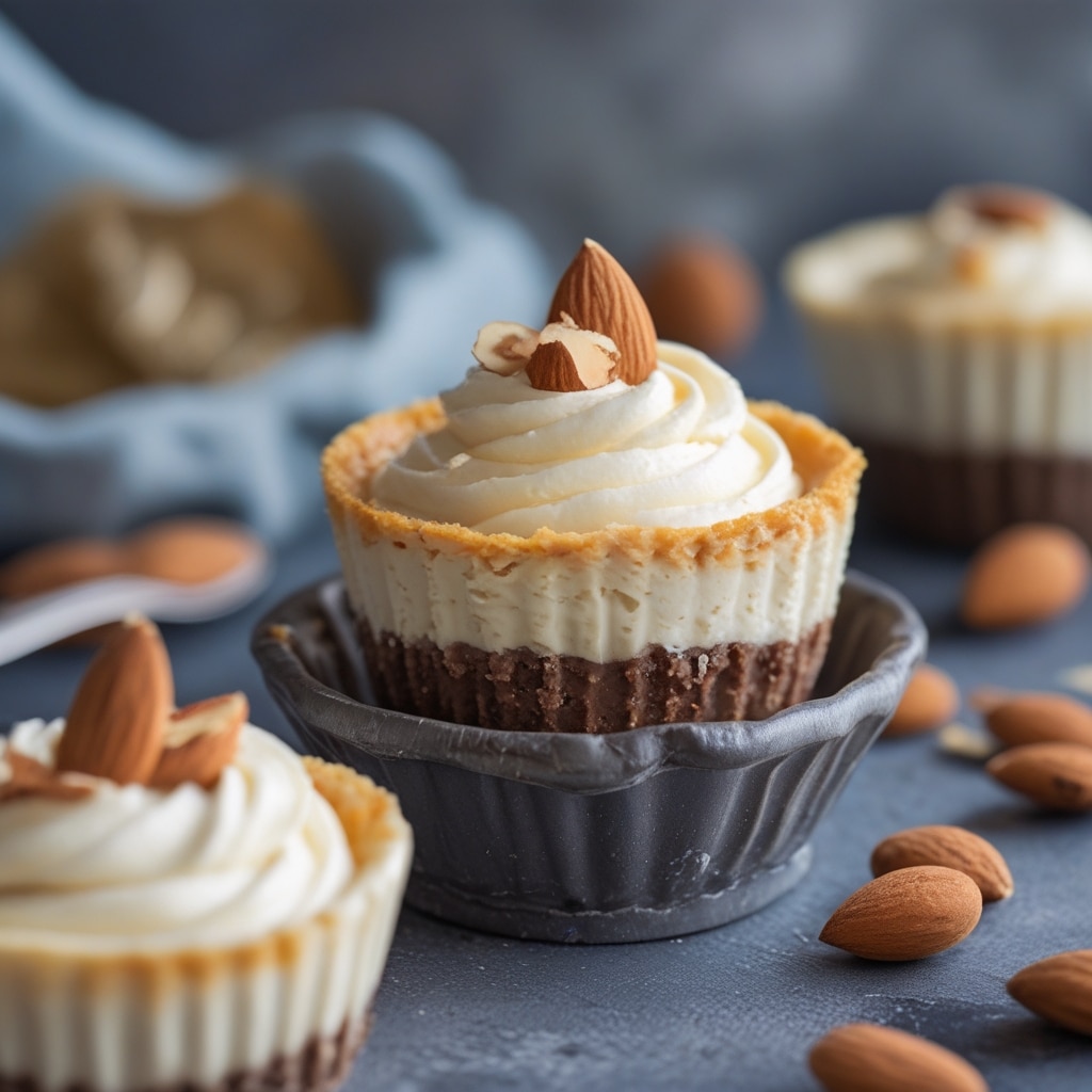 Vanilla Almond Protein Cheesecake Cups