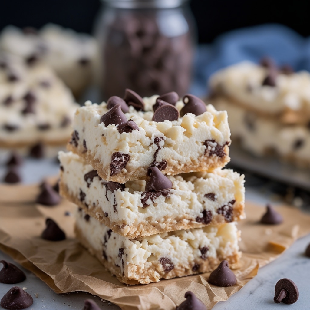 Chocolate Chip Protein Cottage Cheese Bars