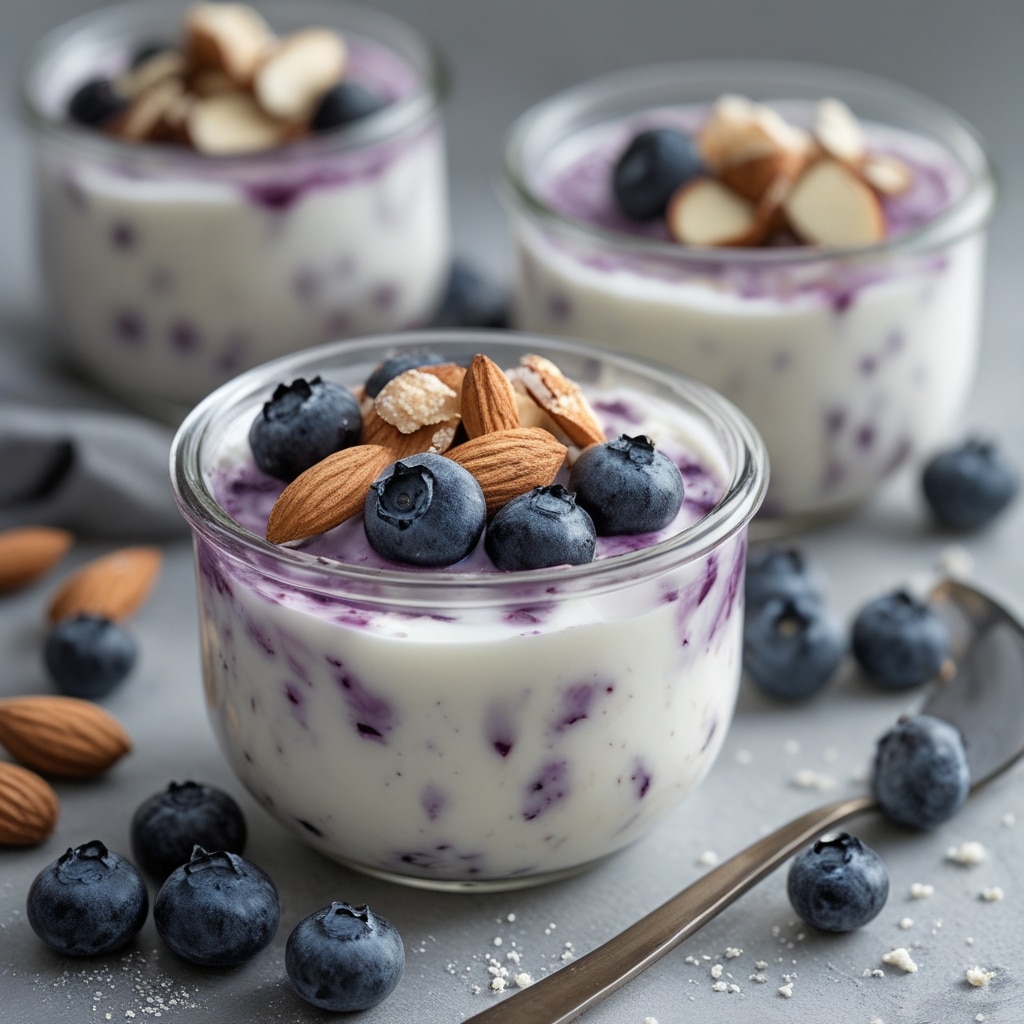 Blueberry Almond Keto Yogurt Clusters