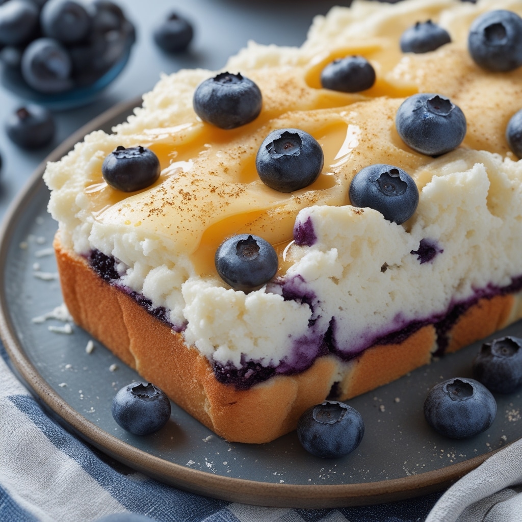 Blueberry Fluffy Cottage Cheese Cloud Bread