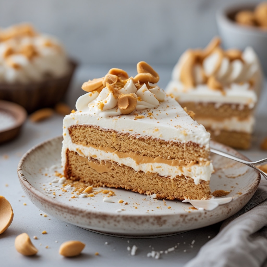 Greek Yogurt Peanut Butter Protein Cake