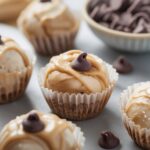 Frozen Greek Yogurt Peanut Butter Bites with Chocolate Chips