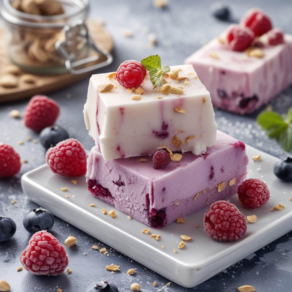 High-Protein Frozen Berry Yogurt Bar