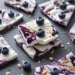 Frozen Blueberry Yogurt Protein Bark