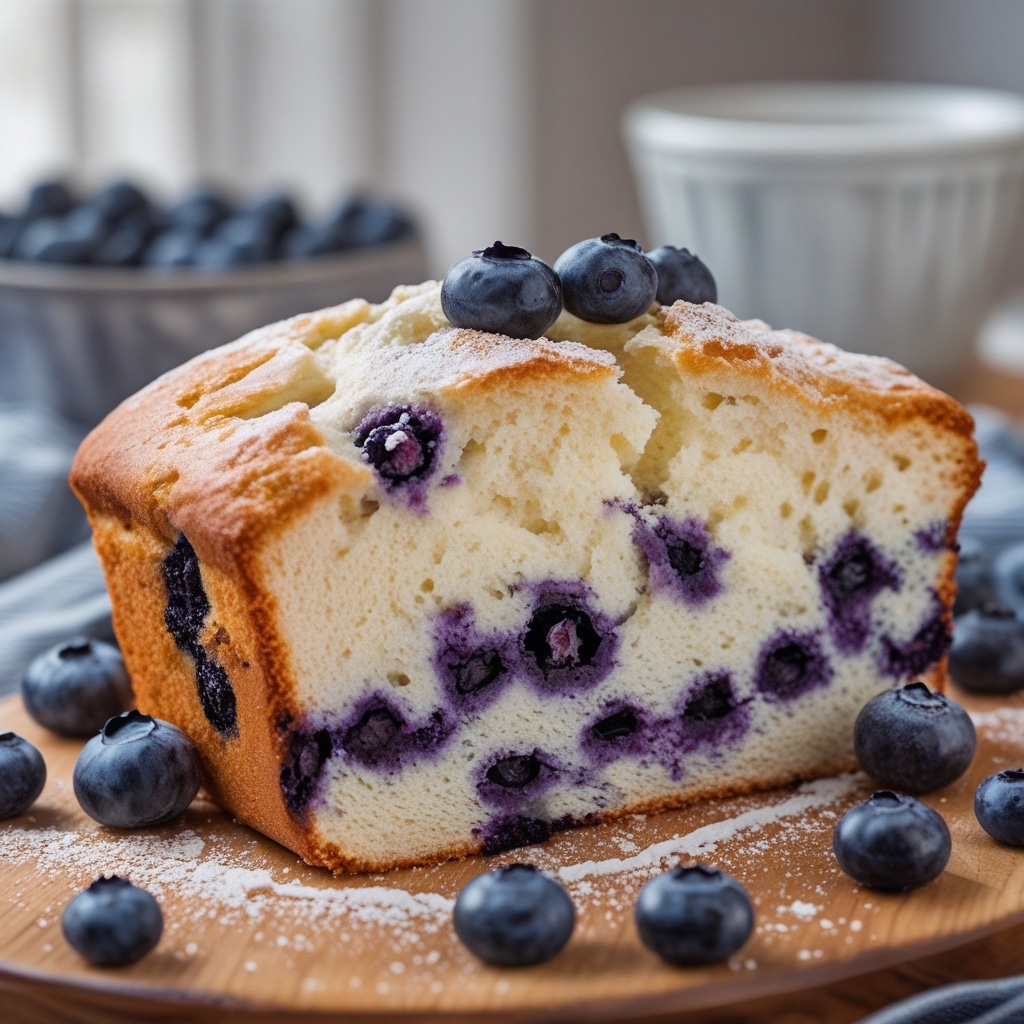 Fluffy Blueberry Cloud Bread