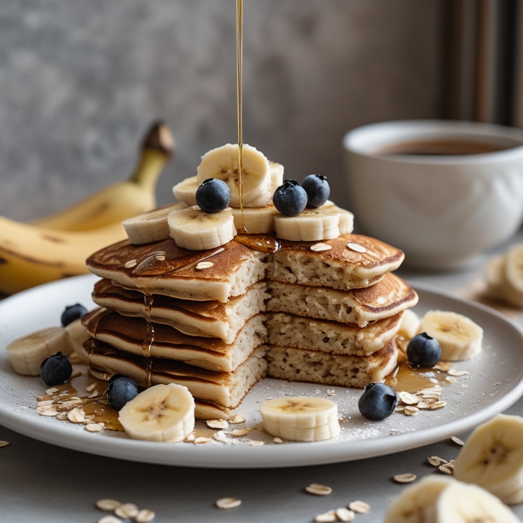 Banana Oat Pancakes