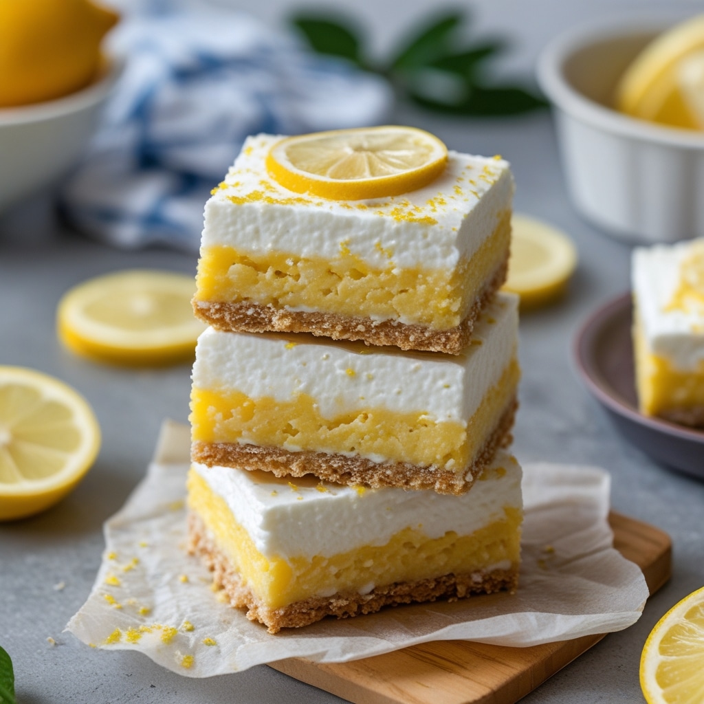 Low-Carb Lemon Cottage Cheese Bars
