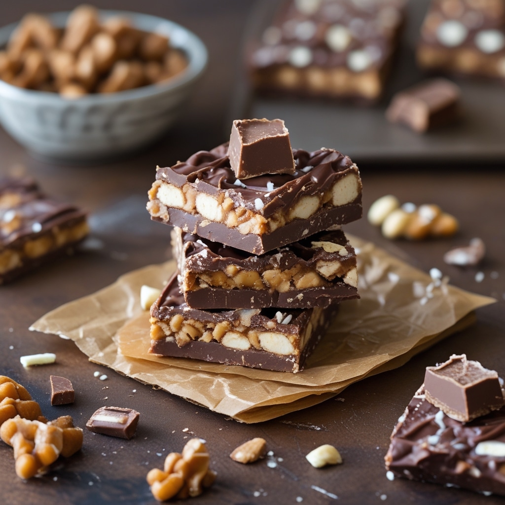 Homemade Protein Snickers Bars