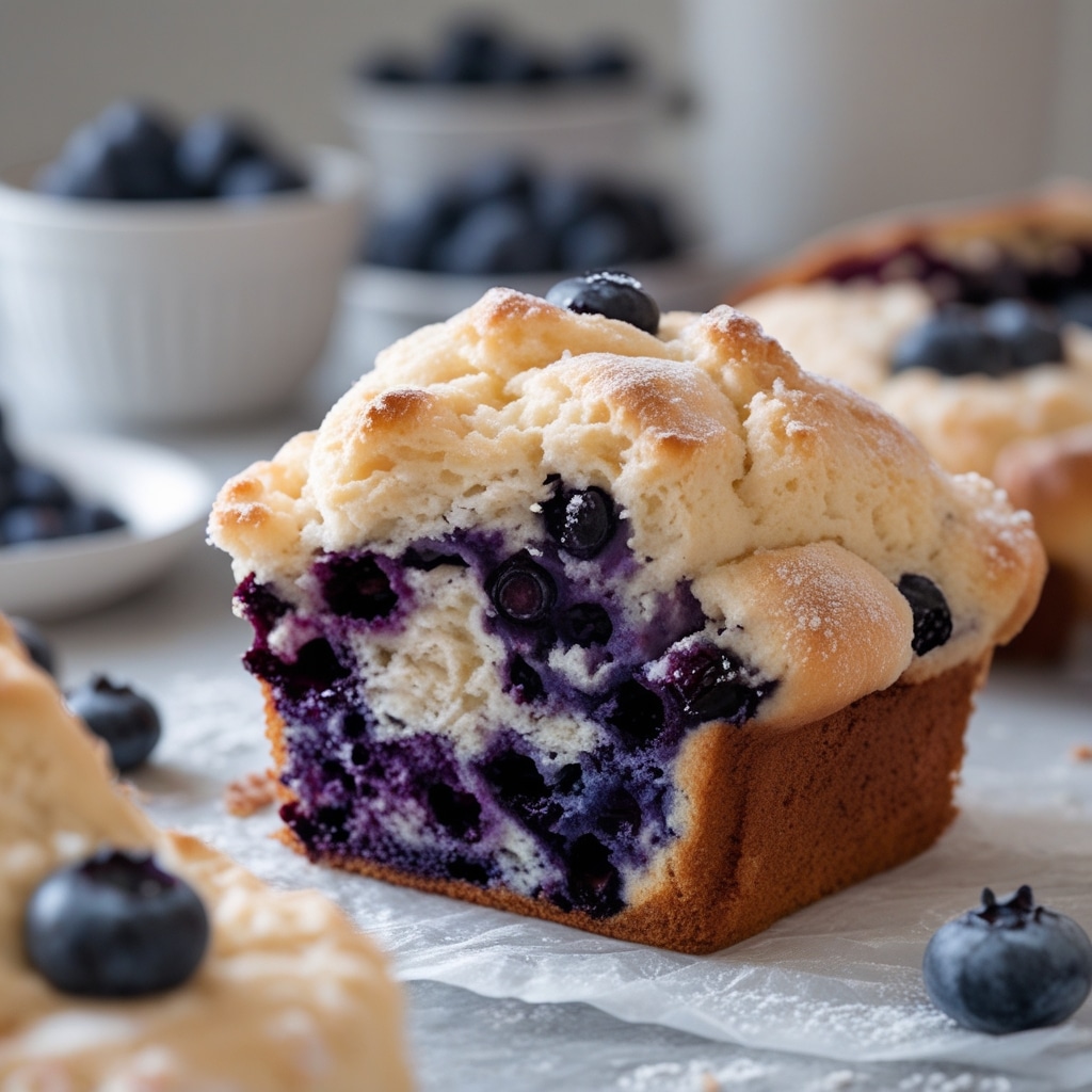 Fluffy Blueberry Cloud Bread