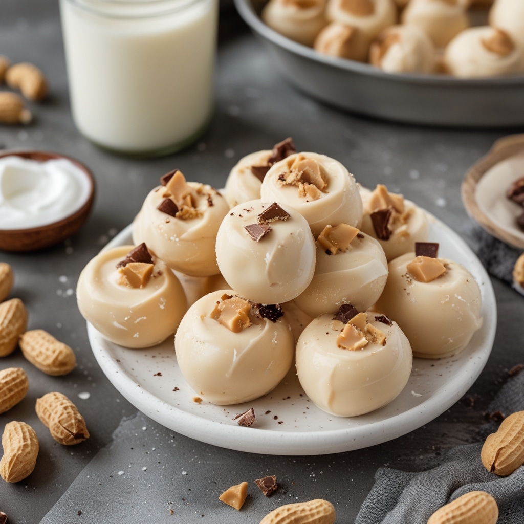 Frozen Peanut Butter Greek Yogurt Bites