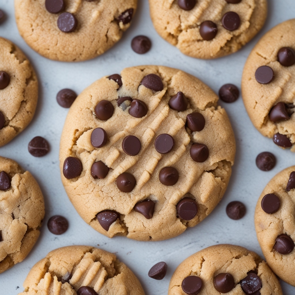 Keto Peanut Butter Chocolate Chip Cookies